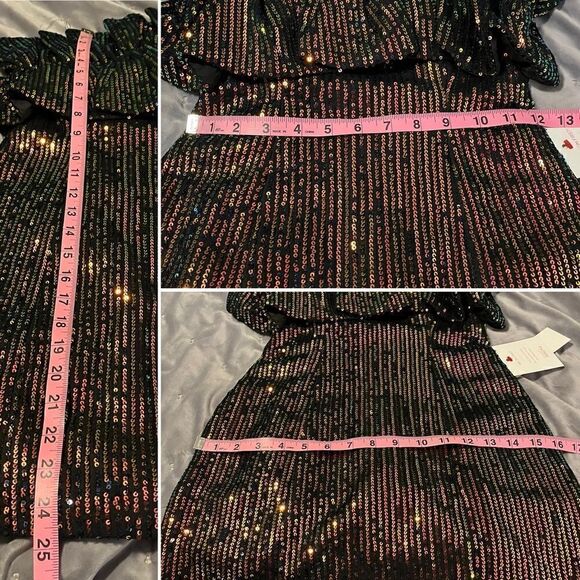Red Dress Boutique Do+Be Own Your Moment Multicolor Sequin Dress Black S Juniors - Picture 10 of 11